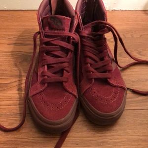 Maroon Ski High Vans